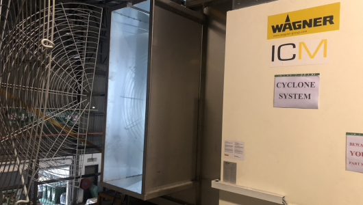 Powder Coating - Entering Spray Booth | BSL Corp